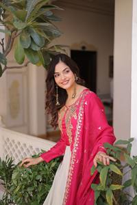 Conjunto de Vestidos de Diseñador con Dupatta y Bordado con Lentejuelas, Ropa India y Pakistaní para Exportación - Product Image 2