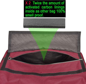 Sac de sport étanche de grande capacité 90L, anti-odeurs, avec doublure en charbon actif, sac de week-end pour la gym - Product Image 5