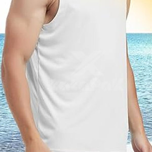 Débardeur Homme Décontracté de Qualité Supérieure 100% Coton Tricoté Respirant Séchage Rapide Coupe Ample Col Rond 120g Personnalisable pour Gym et Fitness - Product Image 5