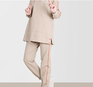 High Quality Autumn Warm Winter Hooded Muslim Sports Outerwear <b>Islamic</b> Modest Sweat Suit Women Tracksuits For Girls Breathable - Product Image 3