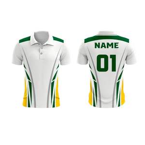 Camiseta de críquet blanca de secado rápido para pruebas de sublimación - Product Image 3