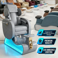Fauteuil de pédicure spa électrique moderne et réglable sans tuyauterie pour salon de manucure 2026