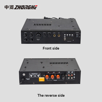 Amplificateur de puissance professionnel 4 canaux avec Bluetooth, radio FM, USB, carte SD, télécommande pour scène, karaoké, home cinéma, système PA