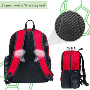 Multi Pocket Soccer <b>Backpack</b> Top Material Soccer <b>Backpack</b> Large Capacity Soccer <b>Backpack</b> Match Day Use - Product Image 3