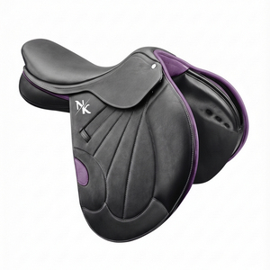 อานม้าเดรสสาจคุณภาพสูง โครงไม้ สายรัดเอวทนทาน หนังแท้นุ่มสบาย ผลิตภัณฑ์สำหรับแข่งม้าแบบอังกฤษจากอินเดีย - Product Image 1