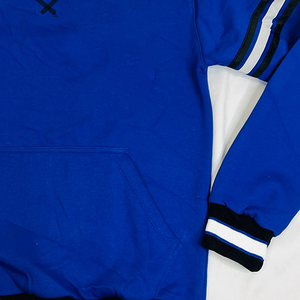 Sweat-shirt à col rond Zeta Royal Blue Sorority, lettres grecques brodées en chenille, molleton de coton doux, pull unisexe personnalisé - Product Image 5