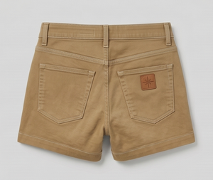 Pantalones Cortos de Mezclilla de Algodón Color Bronceado para Hombre, Cintura Media, Pierna Recta, Estilo Casual de Verano, Lavado Claro, Color Sólido, Bolsillos, Tejido Transpirable - Product Image 2