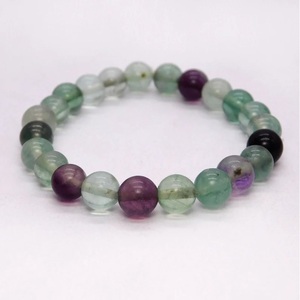 Natural Rainbow Fluorite <b>Beaded</b> <b>Bracelet</b> for Healing Reiki Energy Jewelry Unisex Gift 8mm - Product Image 5