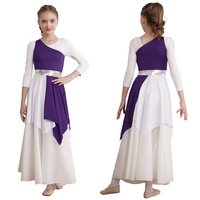 Robes de danse lyrique pour filles de 6 à 16 ans, vêtements d'entraînement de danse, robes de danse contemporaine
