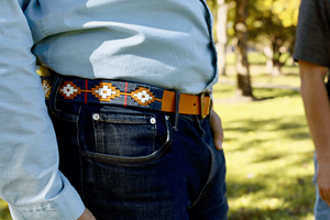 Ceintures Polo en Cuir Faites à la Main de Qualité Supérieure avec Fil Multicolore – Ceintures Polo en Cuir de Designer pour Hommes – Commande en Gros - Product Image 3