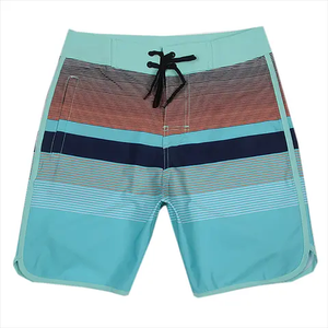 Short de plage pour hommes, short de bain à changement de couleur, écologique, respirant, taille élastique, en toile, séchage rapide, maillot de bain d'été - Product Image 4