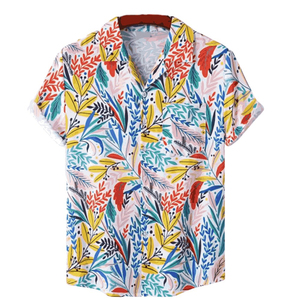 Nouvelles Chemises de Plage Hip Hop pour Hommes 2026 – Imprimées, Extensibles, Idéales pour la Plage ou Tenue Décontractée - Product Image 1