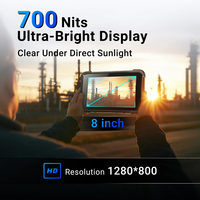 Tableta Robusta Android de 8 Pulgadas con Escáner de Código de Barras RT06A, Tableta Industrial con Escáner de Inventario QR 1D/2D, 8 GB + 128 GB, 1280*800