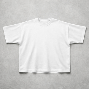 Camiseta Blanca Extra Grande de Algodón para Hombre, Manga Corta, Cuello Redondo, Estilo Casual, Tejido Liso - Product Image 5