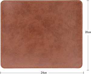 Non-Slip Suede Base Leather Mouse Pad Stable <b>Desk</b> Mat High Precision Surface For Optical Mouse Office Use LMPD-0026 - Product Image 3