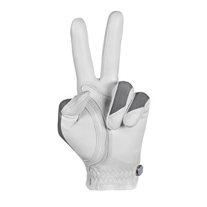 ถุงมือกอล์ฟสำหรับผู้หญิง หนังคาเบรตต้า ฝ่ามือสีเทา ตาข่ายด้านหลัง ระบายอากาศได้ดี ยืดหยุ่น กระชับ น้ำหนักเบา จับกระชับมือ สำหรับมือซ้าย - Product Image 3