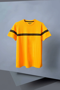 เสื้อยืด SOSH 4 สำหรับผู้ชาย ลายทางคู่คลาสสิก ผ้าฝ้าย 100% พิมพ์ลายดิจิทัลสไตล์สปอร์ต - Product Image 3
