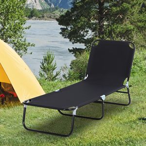 Sdraio Pieghevole da Piscina con 5 Livelli di Reclinazione, Telaio in Acciaio, per Prendere il Sole all'Aperto - Product Image 2