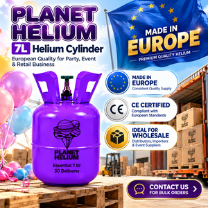 Cylindre d'hélium certifié CE de 7 L rempli en Europe pour les grossistes en ballons - Product Image 1