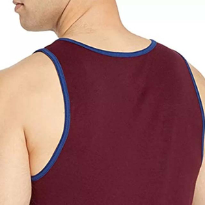 Débardeur de sport pour homme en coton respirant à séchage rapide, col montant, tricoté, idéal pour la course et la gym – Qualité supérieure pour l'été - Product Image 2