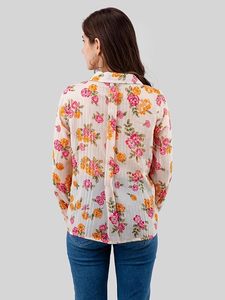Camisa de Playa para Mujer, Corte Holgado, Ligera, Informal, con Botones, para Verano - Product Image 3