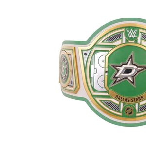 Ceinture de championnat des Dallas Stars de la LNH, personnalisable, de haute qualité, verte et dorée, ceinture sportive personnalisée, ceinture de champion, édition de collection - Product Image 3