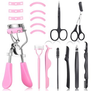 Kit de recourbe-cils chirurgical Hasni 17 pièces, peigne à cils, brosse à sourcils, applicateur de faux cils, outil de beauté pour les sourcils - Product Image 1