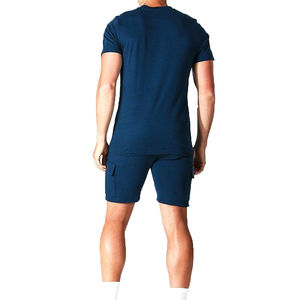 Conjunto de verano para hombre: pantalones cortos y camiseta, ropa de gimnasio para hombre, fabricante al por mayor, conjunto informal de verano para hombre. - Product Image 2