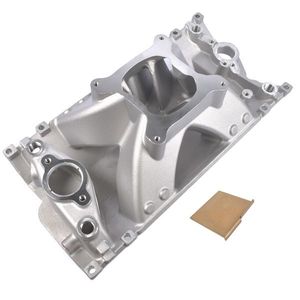 Vortec Single Plane Intake Manifold 52033 Small Block High Rise for Chevy 350 - Product Image 2