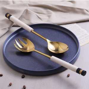 ชุดช้อนส้อมมีดโลหะขายดีจากร้านอาหาร ชุดช้อนเรซิ่นจากอินเดีย ราคาถูก - Product Image 1
