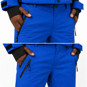 Ensemble veste et pantalon de ski imperméable pour homme, bleu, blanc, noir, tenue de snowboard d'hiver, coupe-vent, respirant, équipement thermique pour la neige - Product Image 6