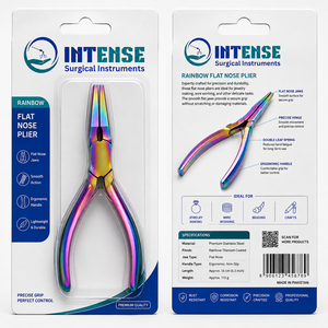Alicates de Joyería de Punta Plana de Titanio Arcoíris, Herramienta de Envoltura de Alambre de Acero Inoxidable para Abalorios, Venta al por Mayor OEM ODM - Product Image 6
