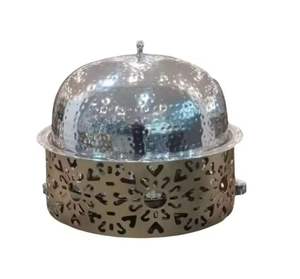 Calentador de Comida Tipo Buffet de Acero Inoxidable de Lujo con Tapa de Cúpula, Recipiente para Servir Comida en Hoteles y Eventos - Product Image 3