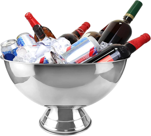 Enfriador de Acero Inoxidable de Alta Calidad para Botellas de Vino, Whisky y Cerveza, Tazón de Hielo de Gran Capacidad, Regalos Florales - Product Image 3