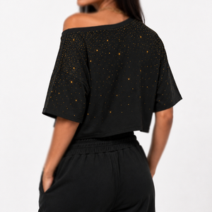 Camiseta informal de algodón para mujer, cuello redondo, lisa, suave y cómoda, con logotipo personalizado, venta al por mayor, nueva moda en el mercado, camiseta para mujer - Product Image 2