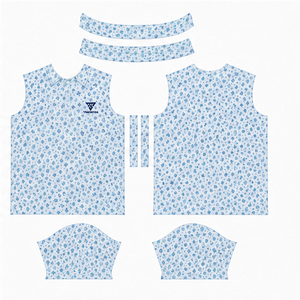 Trackstar Men's Light <b>Blue</b> Floral Print <b>Polo</b> <b>Shirt</b> Short Sleeve Button Collar Casual Golf <b>Shirt</b> Custom Logo - Product Image 5