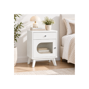 Collection EVEREST - Meubles de rangement modernes pour chambre à coucher en bois de pin massif - Table de chevet pratique en bois - Product Image 1