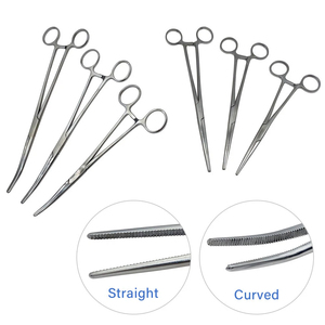 Pinces hémostatiques droites et courbées, pinces chirurgicales, instrument de chirurgie plastique, pinces hémostatiques en acier inoxydable, fabrication allemande - Product Image 1