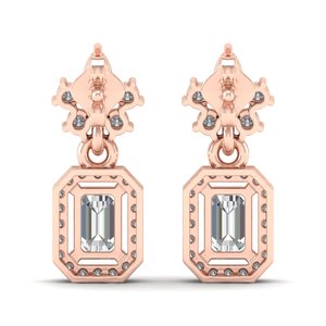 REYES Fine Jewelry 14K 18K Solid <b>Gold</b> Customizable Christian Wedding <b>Earrings</b> Lab Grown Diamonds <b>Screw</b> <b>Back</b> Fashion Jewelry - Product Image 4