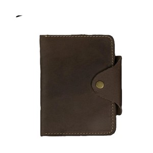 Dark Grey Brown Real Genuine Leather Dual Passport Holder Case Slim <b>Travel</b> Organizer <b>Wallet</b> Multi Pocket Cover Protector - Product Image 4