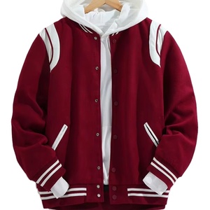 High Quality Trendy Formal Varsity <b>Jacket</b> with Stand Collar and Front Logo <b>Waterproof</b> & Eco-Friendly 2026 - Product Image 3