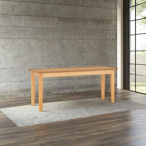 Contemporary Wooden <b>Bench</b> with Sturdy Solid Wood <b>Legs</b> for Dining Room Home Office & Hallway - Product Image 1