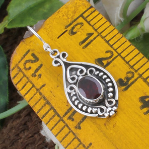 Natural Red <b>Garnet</b> <b>Earrings</b> 925 Sterling Silver AAA Grade Crimson Gemstone Studs January Birthstone Fine Jewelry for Women - Product Image 5