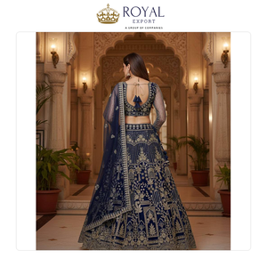 Proveedor Mayorista de Ropa India para Bodas, Lehenga Choli de Tela Suave con Trabajo de Lentejuelas para Mujer - Product Image 4