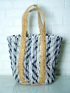 Bolso de mano grande de yute y algodón tejido a mano, estilo bohemio, multicolor, de última tendencia para mujer, 2026 - Product Image 4