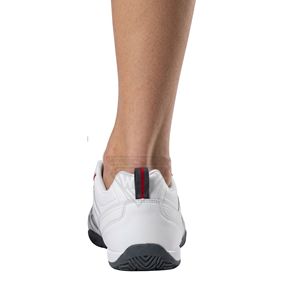 <b>White</b> Low Top Red Piping Detail Karate Shoes <b>Heel</b> Counter Stabilizer Indoor Uniform Compliant Martial Arts Karate Shoes - Product Image 3