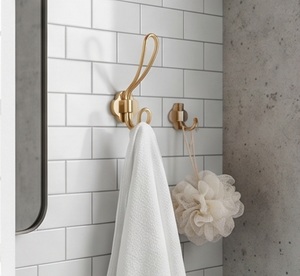 Modern Gold Wall <b>Hook</b> Metal Single <b>Hook</b> Rust Resistant Wall Mounted For Clothing Storage Elegant Home Decor - Product Image 5