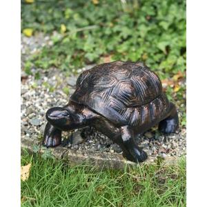 Escultura de Tortuga de Bronce para Jardín, Artesanía Metálica Creativa Hecha a Mano para Decoración y Eventos - Product Image 1