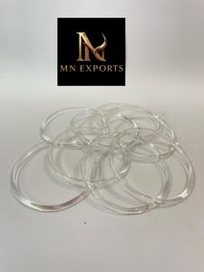 Export Quality MN EXPORTS Silver Plated Lampwork <b>Crystal</b> & Rhinestone Ball Shape Bangles Set Women's Wedding Trendy Style - Product Image 2