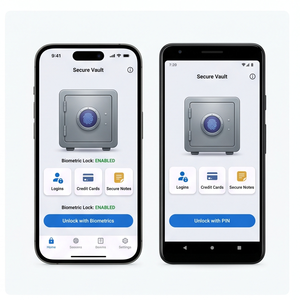 Royalcraft Password Manager App – Secure Vault, Auto Fill, Save Passwords, Private <b>Lock</b> & Sync - Product Image 2